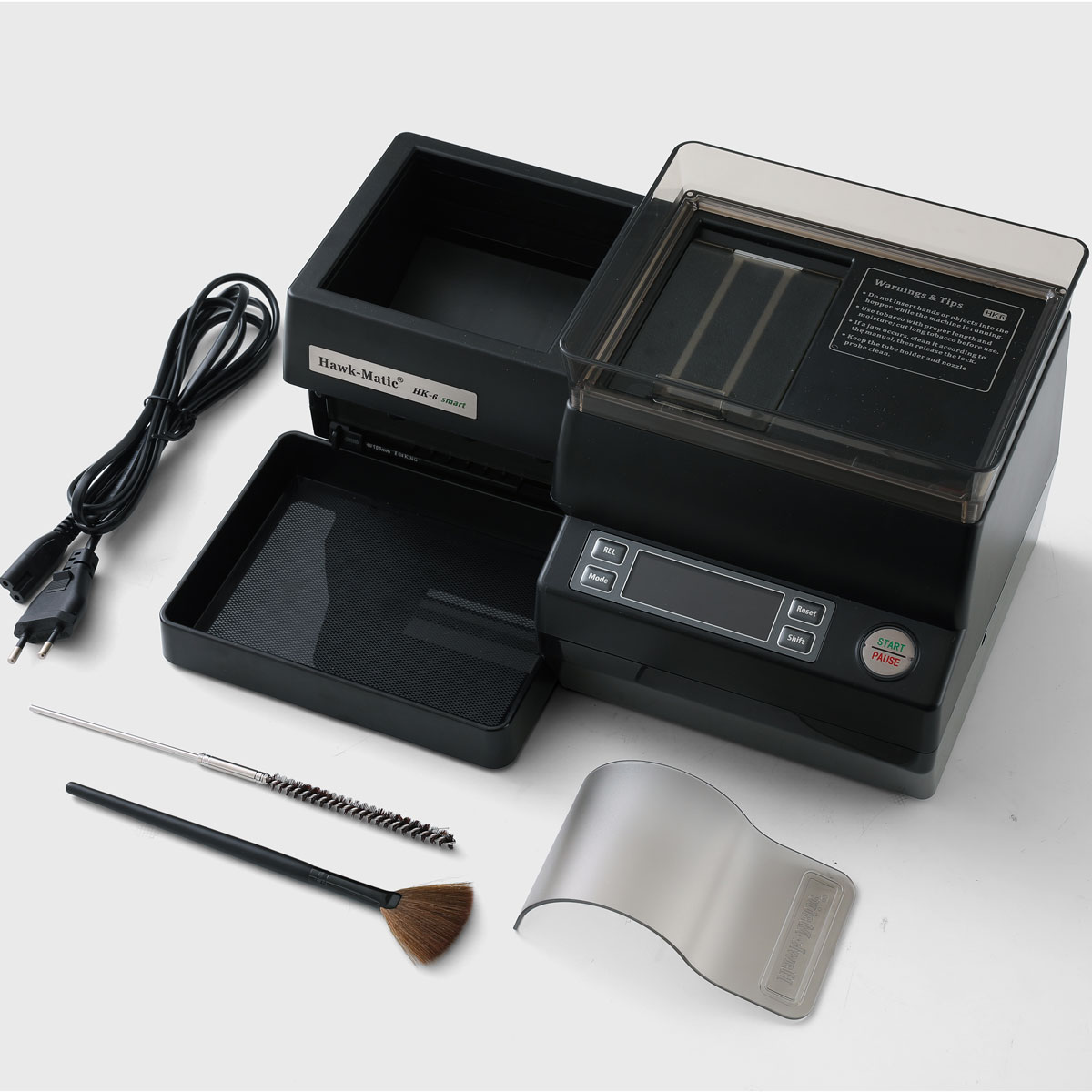 Hawkmatic HK-6 elektrische sigarettenmachine met leveringsomvang