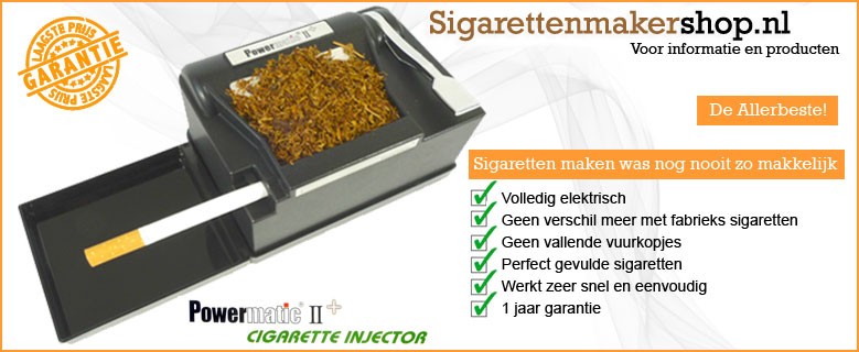 Sigarettenmaker shop - Automatische Sigarettenmachines uit eigen voorraad!